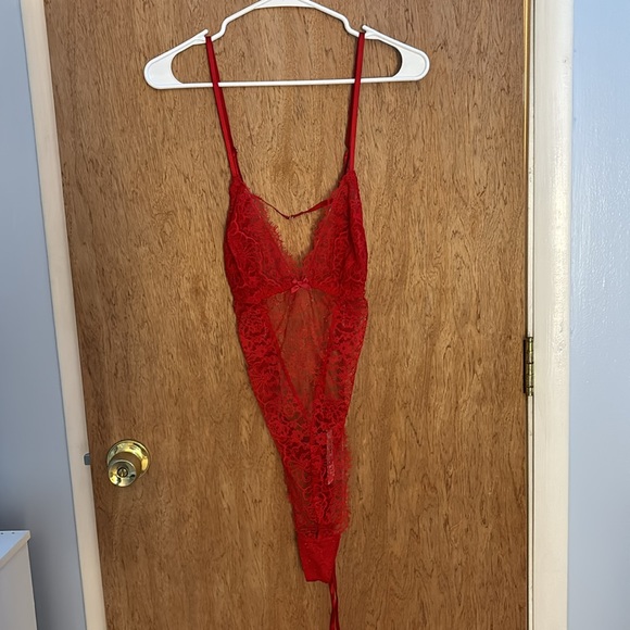 Red Lingerie Teddy - Picture 1 of 7